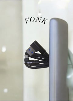 Buy VONK  BDL-S03 Quick Charge Data Cable Micro -USB Mobile Phone Charger USB 2A Fast Charging Cable - Black in Egypt