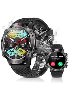 Buy Smartwatch For Men Smart Watch Bluetooth Calling Waterproof Fitness Watches Compatible With Android iOS Black in UAE