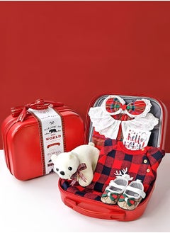 Buy Adorable Premium Newborn Baby Gift Set for Girls in a Stylish Suitcase for 0 to 3 Month in UAE