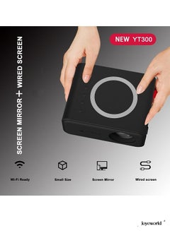 Buy Portable WiFi Smart LCD Projector Full HD Home Theater Pocket Outdoor Movie Projectors in Saudi Arabia