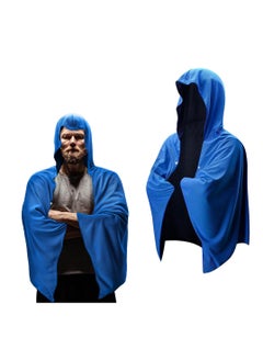 اشتري Surf Poncho Changing Robe, Absorbent Beach Poncho With Hood, Quick Dry Wetsuit Poncho Towel, Portable Soft Hooded Beach Poncho For Surfing, Beach, Swim, Outdoor Sport, 55.12 Inches(Blue)(1 Pack) في الامارات