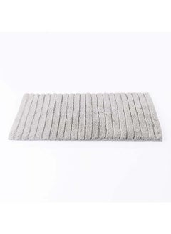 Buy Braddy Bath Mat, Silver - 90x60 cm in UAE