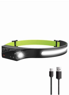 Buy Outdoor Portable LED Head Lamp Flashlight Water Resistance with Adjustable Headband for Adults and Kids Hiking Camping in UAE