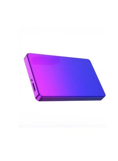اشتري External Hard Drive, USB3.0 Ultra Slim HDD Storage Device, Portable Compact High-speed Mobile Hard Disk Compatible for Pc, Desktop, Mobiles, Laptop, Game Console, Ps4, (Gradient Blue Purple, 500GB) في السعودية