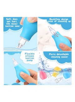 Buy Baby Nasal Aspirator Baby Nose Cleaner Set Of 2 Infant Nasal Aspirator Infant Preventing Backflow Aspirator Vacuum Suction Tool, Immediate Relief from Blocked Baby Nose in Saudi Arabia