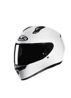 Buy HJC HELMETS C10 SOLID WHITE L in UAE