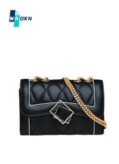 Buy Women's Stylish and Elegant Shoulder Bag, Ladies Chain Underarm Bag Sling Bag Side Bag, Solid Color PU leather Chain Tote Bag Handbag Gift Bag in UAE