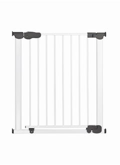 Buy Advanced Pressure-Mounted Metal Baby Gate with Automatic Closing for Doorways and Stairways in UAE