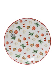 Buy Kaemingk Breakfast Plate Porcelain Round Decal Detail in UAE