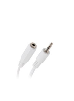 Buy keendex kx2563 Stereo Headphone Extension cable 3.5mm audio Cable, male to female white-60cm in Egypt