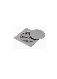 Buy Bathroom Shower Floor Drain Trap Stainless Steel Grade 316-150x150mm in UAE