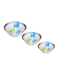 Buy Steel strainers, set of 3 pieces in Saudi Arabia