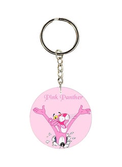 اشتري Pink Panther Printed Steel Keychain Pink/White/Silver في الامارات