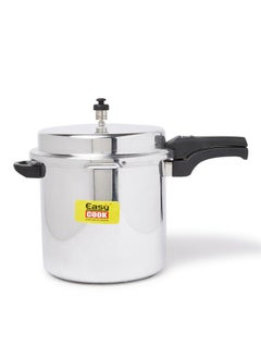 Buy Indian Aluminium Pressure Cooker - 10 Liter Capacity | Fast Cooking, Energy Efficient | Silver in UAE