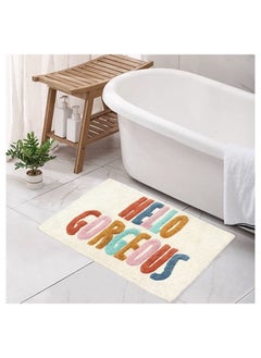 اشتري Hello Gorgeous Tufted Bath Mat Cream 50X80cm في الامارات