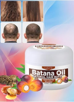 Buy 100ml Natural Batana Oil Hair Butter Raw Batana Oil for Hair Growth with Castor Seed Oil and Shea Butter Batana Oil Enhance Hair Strength Prevent Hair Loss Repair Splitting Drying Hair Growth Oil in UAE