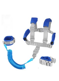 Buy Anti Lost Toddler Leash, with Backpack Harness Wrist Link, Baby Leash Safety Walking Leash Wrist Link for Kids Toddler Leash Anti Lost Keep Your Runner Close and Safe in Crowd Public Dark Blue in UAE