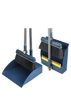 اشتري Dustpan Set Stand Up Broom Cleaning Brush Sweeping Broom Long Handled Floor Cleaning Broom For Home Office في الامارات