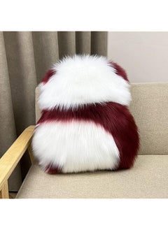 Buy Super Soft Double Sided Plush Panda Throw Cushion Sofa Pillow Home Bedroom Decor Made With Rabbit Fur Size 56×50Cm in Saudi Arabia