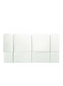 Buy H116 | Velvet headboard - White in Saudi Arabia