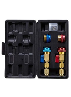 اشتري R134A R1234YF Valve Core Remover and Installer Tool Set, Quick Couplers Adapter, for Standard and JRA Valve Core Couplers في السعودية