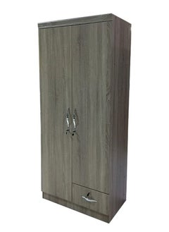 اشتري SILA 2 Door Wooden Wardrobe, Cabinet,Cupboard Of Engineered Wood With 1 drawer Drawer Perfect Modern Stylish Color Maple في الامارات