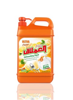 Buy Ultra Dishwashing Liquid, Orange, 1800ml in UAE