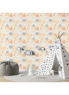 اشتري Bohemian Baby Pattern Seamless In Boho Style Fabric Wallpaper Covers An Area ​​Up To 4.2Mx3M With Adhesive And Smoothing Tool في مصر