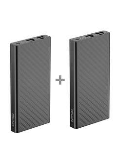 Buy FAME Series Power Bank 10000mAh (1+1) - Black in UAE