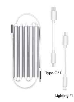 Buy Charging cable, charging treasure, data cable 3 in 1. Magnet design for easy storage. Suitable for Apple and Android in Saudi Arabia