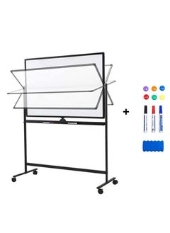 Buy COOLBABY Large Size Rolling Whiteboard  Magnetic Whiteboard with Base Double Sided Adjustable Height Dry Wipe Board  Mobile with Easel  Suitable for Home Offices and Schools in UAE