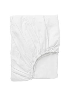 Buy Fitted Sheet White 180X200 Cm in Saudi Arabia