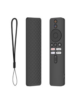 اشتري Silicone Case for XIAOMI MI Box S, Silicone Protective Case for Xiaomi Mi TV Box S (2nd Gen) Remote, 2nd Gen Stick Remote Control Anti Slip Silicone Protective Skin Cover with Lanyard (Black) في الامارات