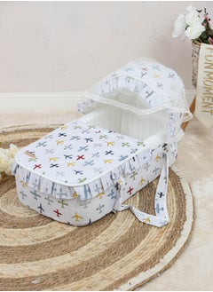 Buy Turkish Material Portable Baby Cot with Padded Seat and Mosquito Net in Saudi Arabia