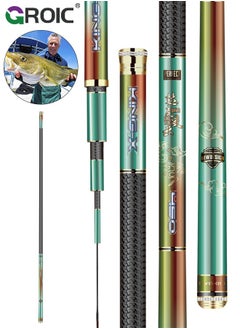 اشتري 2.7M Telescopic Fishing Rod, Telescopic Tenkara Fishing Rod, Ultralight Travel Fishing Rod, Portable Collapsible Bass Crappie Rod, Carbon Fiber Inshore Stream Trout Pole, Beginner Tenkara Rod Kit في الامارات