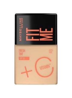 اشتري مايبيلين نيويورك، Fit Me Fresh Tint SPF 50 مع فيتامين C لتفتيح البشرة، 02 في مصر