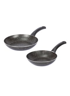 Buy Granite Pan Set - 2 Piece - Size 22, 26 - Black in Egypt