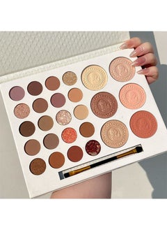 اشتري 26 Colors Eyeshadow Palette Highlight Blush Pearl Matte Glitter Eyeshadow 20 Eyeshadow and 6 Contouring Palette في الامارات