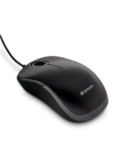 Buy Usb Silent Corded Optical Mouse Wired Noiseless Silent Click Computer Mouse For Pc Mac Laptop Chromebook Black 70749 in UAE