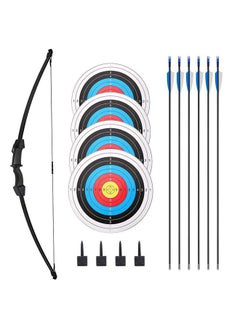 Buy Kids Bow and Arrow Set Upgraded Wear Resistant Youth Bow and Arrow With 6 Arrows and Accessories For Outdoor Practice Sports Game Hunting Easy to Install in Saudi Arabia