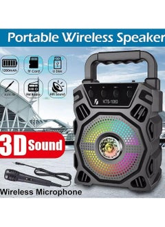 Buy KTS-1080 Wireless Portable Bluetooth Speaker Supports SD Card, Pend rive, FM & Microphone in Saudi Arabia