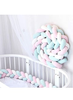 اشتري 3M Baby Crib Bumper Hand Woven Soft Pillow Baby Bedding Baby Crib Bumper Pads Newborn Gift في الامارات