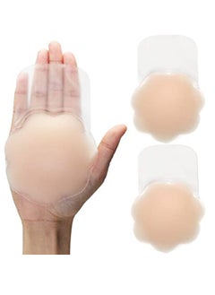 Buy Nipple Cover for Reusable Adhesive Silicone Skin Color Invisible Self Adhesive Silicone b r e a s t Pads Breathable, A F Cup Nipple Noose For Women Plum Blossom Shape in Saudi Arabia