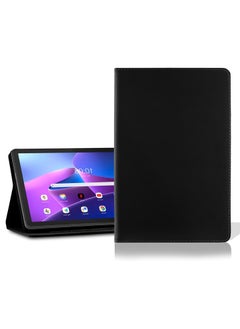 اشتري حافظة جلدية لجهاز Lenovo Tab M10 HD الجيل الثاني (TB-X306X)/Smart Tab M10 HD الجيل الثاني (TB-X306F) 10.1 بوصة إطار غطاء نحيف مصنوع من مادة TPU غطاء ذكي خفيف الوزن (أسود) في مصر