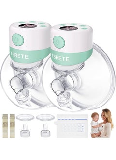 اشتري Double Electric Wearable Breast Pump Hands Free Green في السعودية