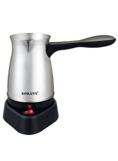 Buy 500ml Coffee Machine Stainless Steel Greek Turkish Portable Coffee Maker Waterproof Electric Hot Boiled Home Pot in UAE