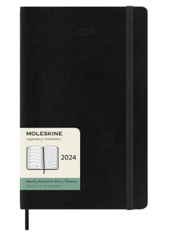 اشتري Moleskine 2024 Weekly Planner, 12M, Large, Black, Soft Cover في الامارات