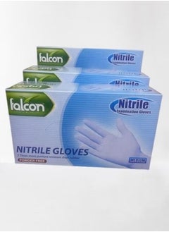 Buy 3pcs Nitrile Gloves-Medium Powder Free in UAE