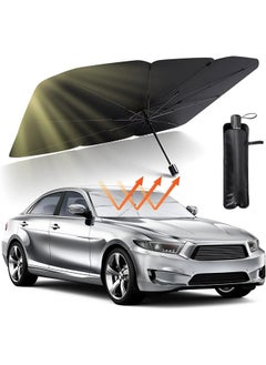 Buy Umbrella Sunshade for Car Blocks UV Rays Sun Visor Protector Sunshade for Interior Protection, Foldable Car Shade Front Windshield in Saudi Arabia