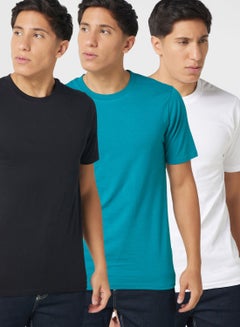 Buy 3 Pack Essential Crew Neck T-shirts in UAE